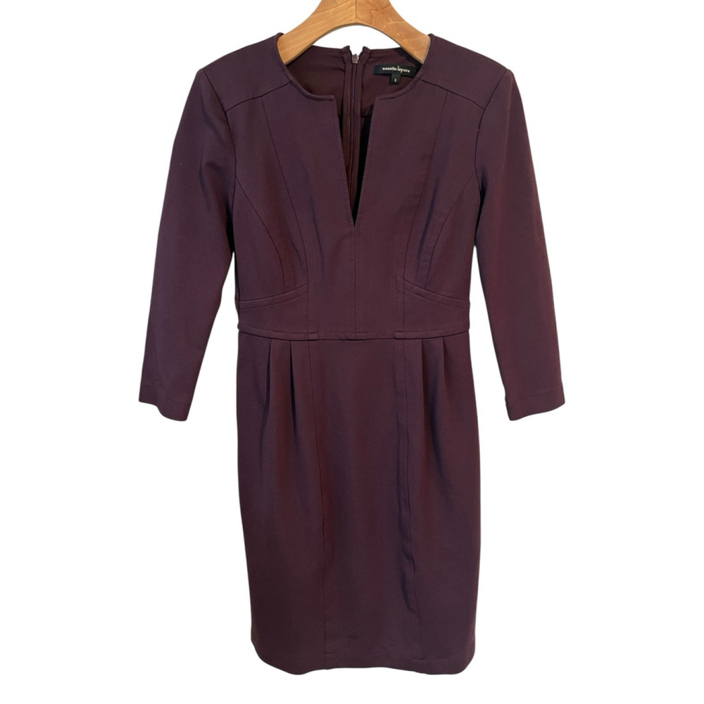 Nanette Lepore Brown Sheath Dress Size 2
